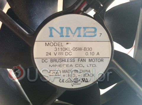 FAN NMB DC  BRUSHLESS MODEL 3110KL-05W-B300 24V  24V  0.10A