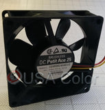 SANYO DENKI BRUSHLESS FAN DC  PETIT ACE 25  24V .07A MODEL 109R0824H4D10