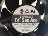 SANYO DENKI BRUSHLESS FAN DC SAN ACE 24V .25A MODEL 109R1224H123