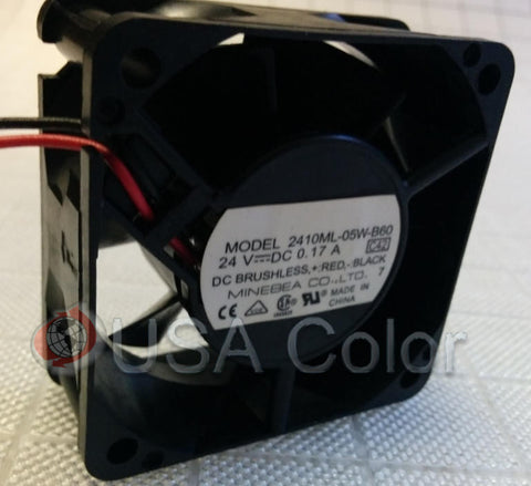 FAN NMB MODEL 2410ML-05W-B60 24V DC 0.17A