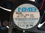 NORITSU I040310 NMB BRUSHLESS FAN DC 24V 0.40A MODEL 4715KL-05W-B30 MINILAB