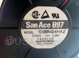 SANYO DENKI  FAN DC SAN ACE B97  24V .26A MODEL 109BM24HA2