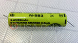 SANYO BATTERY CADNICA N-SB3  3.0 mA NICKEL CADMIUM BACKUP