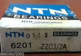 NTN FACTORY SEALED 6201ZZC3/2A BALL BEARING 6201 ZZC3 2A