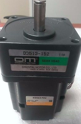 NORITSU I123109 VEXTA MOTOR K0462-F5U WITH ORIENTAL GEAR HEAD D3513-152