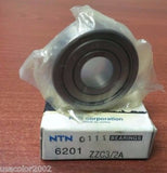 NTN FACTORY SEALED 6201ZZC3/2A BALL BEARING 6201 ZZC3 2A