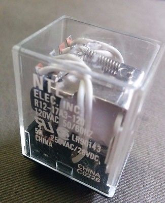 NTE RELAY R12-17A3-120 120 VAC 5 AMP R1217A3120 NORITSU MINILAB