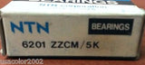 NTN FACTORY SEALED 6201ZZCM/5K BALL BEARING 6201 ZZCM 5K