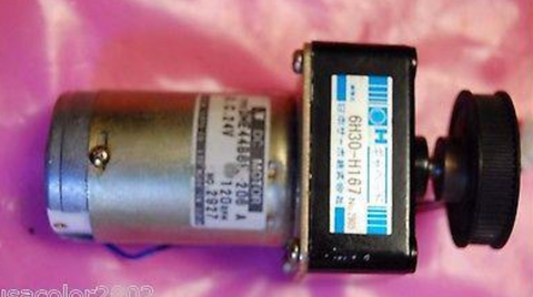 NORITSU MOTOR DRIVE  I041874 JAPAN SERVO CO 6H30-H167 24V DC DME44B6H-206A